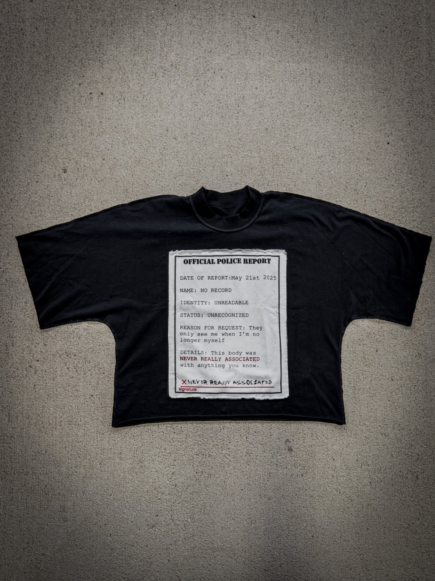"THEY ONLY SEE YOU WHEN YOUR NOT YOURSELF" TEE