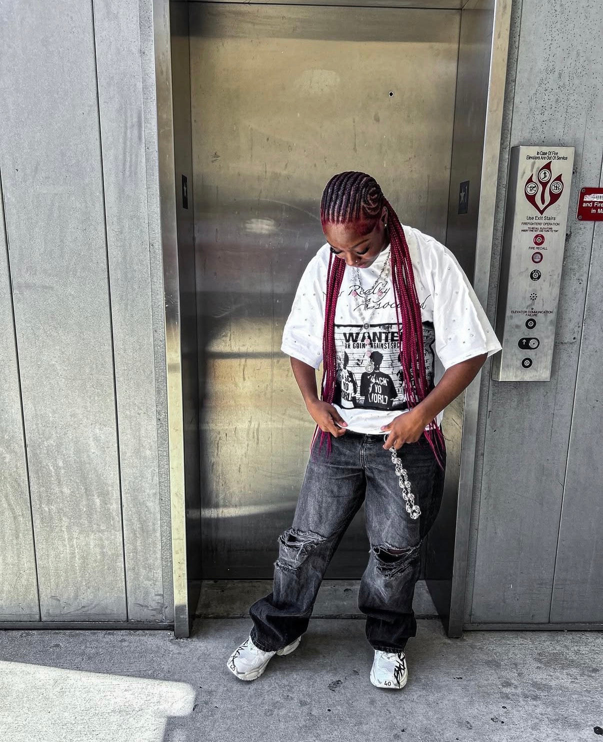 “WANTED FOR GOING AGAINST SOCIETY” TEE