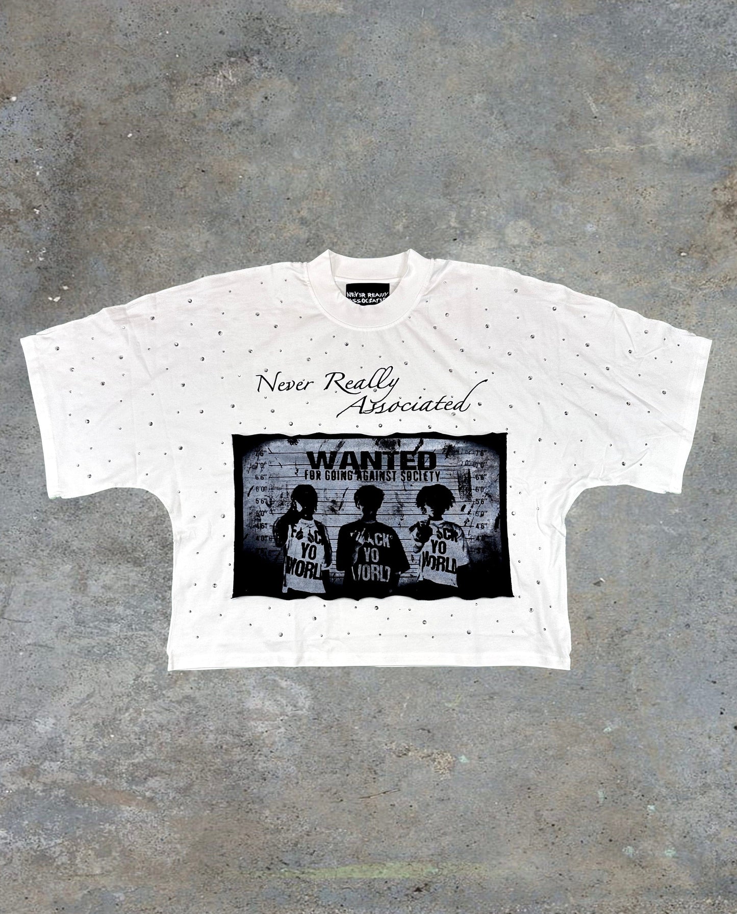 “WANTED FOR GOING AGAINST SOCIETY” TEE